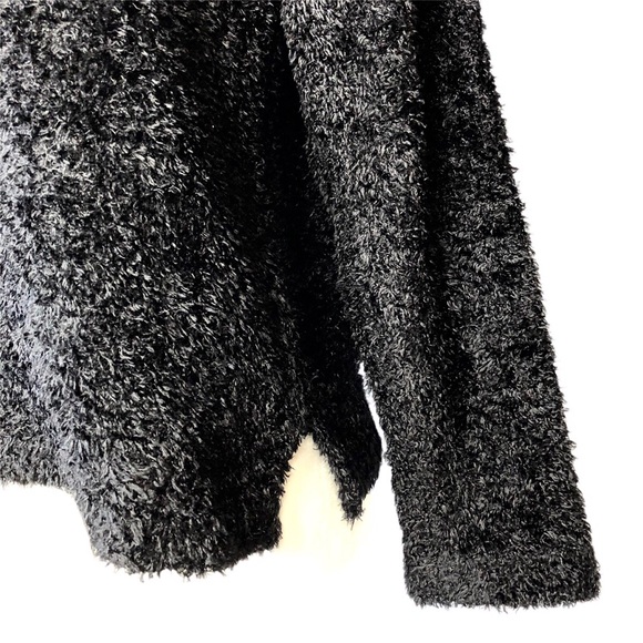 Karen Kane Lifestyle Black Fuzzy Sweater - Picture 4 of 8